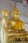 Golden Buddha statue at Khunaram Temple, Island of Ko Samui, Thailand