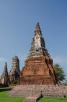 Wat Chaiwatthanaram Buddhist monastery, Chedi and Prang temples, Bangkok, Thailand