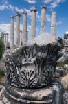 Columns and Relief Sculpture, Aphrodisias, Turkey