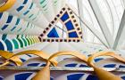 Abstract of pillars at Burj Al Arab, Dubai, United Arab Emirates