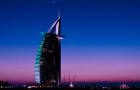 Sunset at the Burj Al Arab, Dubai, United Arab Emirates