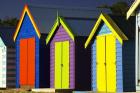 Bathing Boxes, Middle Brighton Beach, Port Phillip Bay, Melbourne, Victoria, Australia