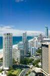 Australia, Gold Coast, Surfers Paradise, city skyline