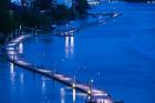 Evening View of a pontoon Bridge over Brisbane River, Brisbane, Queensland