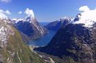 Cleddau Valley, Mitre Peak and Milford Sound, South Island, New Zealand