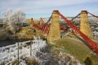 Historic Suspension Bridge, Taieri River, Sutton, Otago, South Island, New Zealand