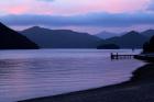 Dusk on Picton Harbour, Marlborough Sounds, South Island, New Zealand