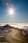 Bruce Road and Clouds, Mt Ruapehu, Central Plateau, North Island, New Zealand