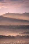 Early Morning over Dunedin and Otago Peninsula, New Zealand