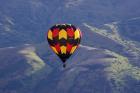 Hot Air Balloon and Mountains, South Island, New Zealand