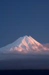 Alpenglow on Mt Taranaki, North Island, New Zealand