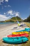 Kayaks, Bay of Plenty, North Island, New Zealand