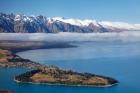 The Remarkables, Lake Wakatipu, and Queenstown, South Island, New Zealand