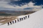 New Zealand, South Island, Potts Range, Climbing