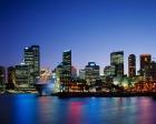 Skyline and Cruise Ship at Night, Sydney, Australia