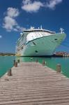 Antigua, St Johns, Heritage Quay, Cruise ship