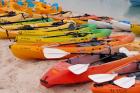 Bahamas, Eleuthera, Princess Cays, beach kayaks