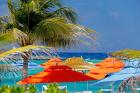 Umbrellas and Shade at Castaway Cay, Bahamas, Caribbean