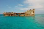 Cement shipwreck, Barnett Harbour, Bahamas