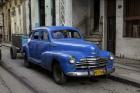 1950's era blue car, Havana Cuba