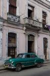 1950's era green car, Havana Cuba