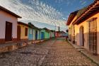 Early morning view of streets in Trinidad, Cuba