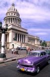 Classic 1950's purple Auto, Havana, Cuba