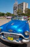 Havana, Cuba, Classic cars in Revolution Square