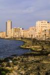 Malecon, Waterfront in Old City of Havana, Cuba