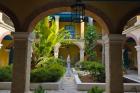 Courtyard building, historic center, Havana, UNESCO World Heritage site, Cuba