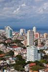 Cuba, Havana, Vedado, View of the Vedado area