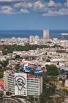Cuba, Havana, Building with Camilo Cienfuegos
