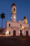 Cuba, Catedral de Purisima Concepcion cathedral at dusk