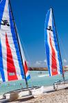 Cuba, Matanzas, Varadero Beach, leisure boats