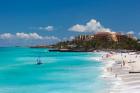 Cuba, Matanzas Province, Varadero, aerial view of Varadero Beach