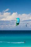 Cuba, Matanzas, Varadero Beach, parasailing