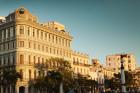 Cuba, Havana, Havana Vieja, Hotel Saratoga, sunset