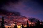 Solstice Sunset atop Midnight Dome, Dawson City, Yukon, Canada