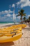 Kayaks and sailboats, Bavaro, Higuey, Punta Cana, Dominican Republic