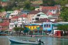Shops, Restaurants and Wharf Road, The Carenage, Grenada, Caribbean