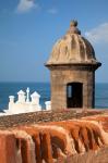 Lookout tower at Fort San Cristobal, Old San Juan, Puerto Rico, Caribbean