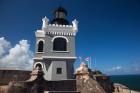 Puerto Rico, San Juan, El Morro Fortress, lighthouse