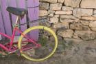 Colorful Bicycle on Salt Cay Island, Turks and Caicos, Caribbean
