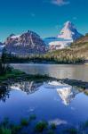 Mount Assiniboine And Mount Magog As Seen From Sunburst Lake