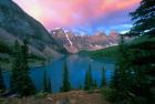 Lake Moraine at Dawn, Banff National Park, Alberta, Canada