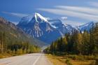 Highway through Mount Robson Provincial Park, British Columbia, Canada
