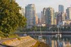 Cyclist on Seawall Trail, Vancouver, British Columbia