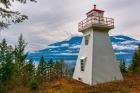 Pilot Bay Lighthouse At Pilot Bay Provincial Park, British Columbia, Canada