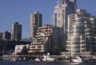 Vancouver Skyline From Granville Island, British Columbia, Canada