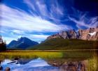 Waterfowl Lake and Rugged Rocky Mountains, Banff National Park, Alberta, Canada